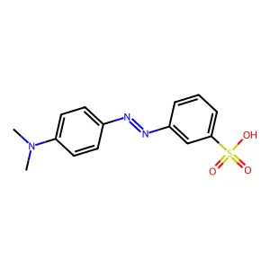 4-Dimethylamino-3'-sulfoazobenzene structure