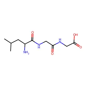 D-Leucylglycylglycine structure