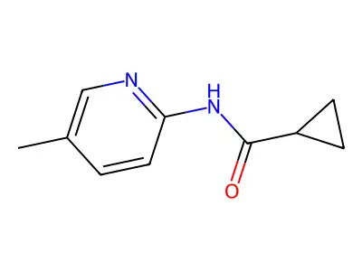 N-(5-methylpyridin-2-yl)cyclopropanecarboxamide structure
