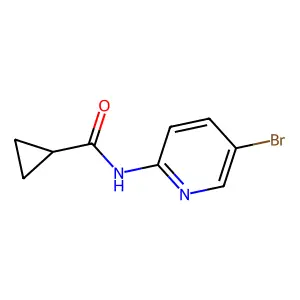 N-(5-bromopyridin-2-yl)cyclopropanecarboxamide structure