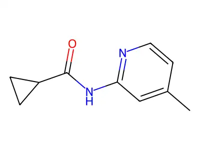 N-(4-methylpyridin-2-yl)cyclopropanecarboxamide structure