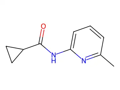N-(6-methylpyridin-2-yl)cyclopropanecarboxamide structure