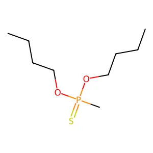 O,O-dibutyl methylphosphonothioate structure