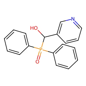 Diphenylphosphoryl(pyridin-3-yl)methanol structure