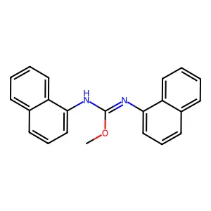 Methyl n,n'-dinaphthalen-1-ylcarbamimidate structure