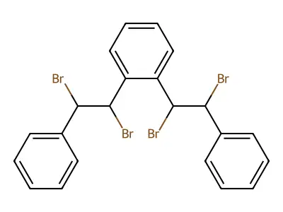 1,2-Bis(alpha,beta-dibromophenethyl)benzene structure