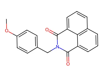 2-(4-methoxybenzyl)-1H-benzo[de]isoquinoline-1,3(2H)-dione structure