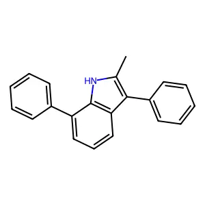 2-Methyl-3,7-diphenyl-1H-indole structure