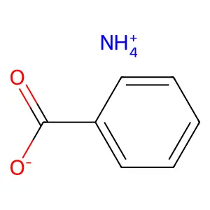 苯甲酸铵 structure