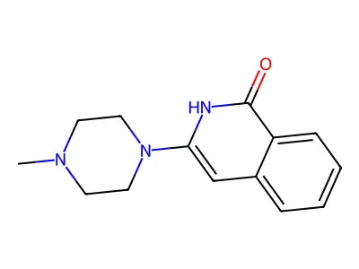 1(2h)-Isoquinolinone, 3-(4-methyl-1-piperazinyl)- structure