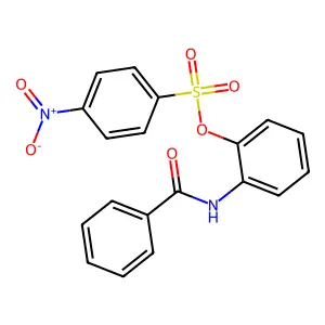 2-(苯甲酰氨基)苯基4-硝基苯磺酸酯 structure