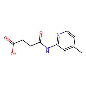 4-[(4-Methyl-2-pyridinyl)amino]-4-oxobutanoic acid structure