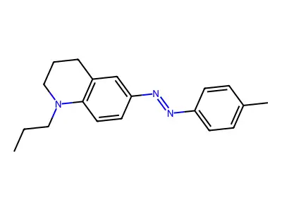 (4-methylphenyl)-(1-propyl-3,4-dihydro-2H-quinolin-6-yl)diazene structure