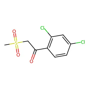 1-(2,4-Dichlorophenyl)-2-(methylsulfonyl)-1-ethanone structure