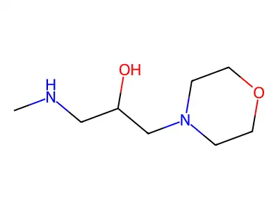 1-(Methylamino)-3-(morpholin-4-yl)propan-2-ol structure