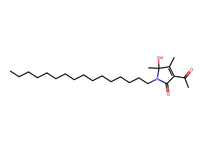 3-Acetyl-1-hexadecyl-1,5-dihydro-5-hydroxy-4,5-dimethyl-2H-pyrrol-2-one structure