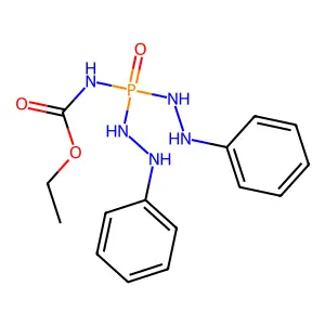 Carbamic acid, (bis(2-phenylhydrazino)phosphinyl)-, ethyl ester structure