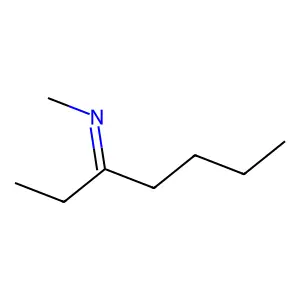 Methylamine, N-(1-ethylpentylidene)- structure