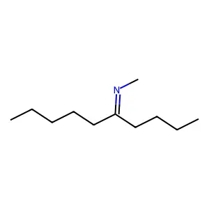 Methylamine, N-(1-butylhexylidene)- structure