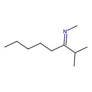 Methylamine, N-(1-isopropylhexylidene)- structure