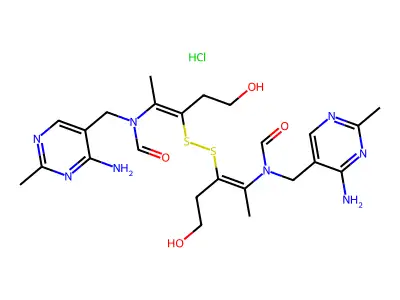 Thiamine disulfide hydrochloride structure