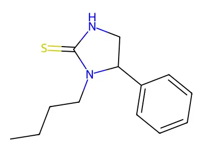 1-Butyl-5-phenyl-4,5-dihydro-1H-imidazole-2-thiol structure