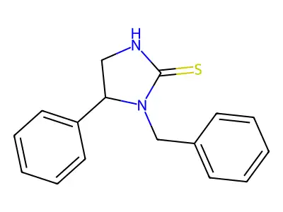 1-Benzyl-5-phenyl-4,5-dihydro-1H-imidazole-2-thiol structure