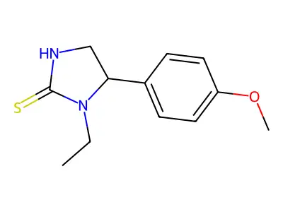 2-Imidazolidinethione, 1-ethyl-5-(4-methoxyphenyl)- structure