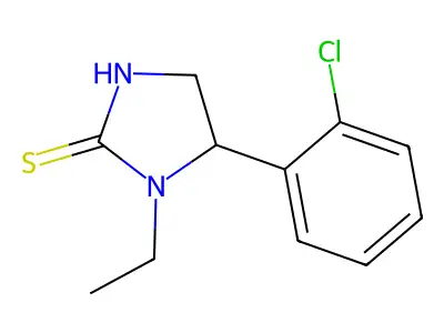 5-(2-Chlorophenyl)-1-ethyl-4,5-dihydro-1H-imidazole-2-thiol structure