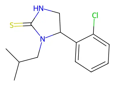 2-Imidazolidinethione, 5-(2-chlorophenyl)-1-(2-methylpropyl)- structure