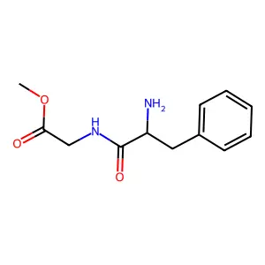 Methyl 2-(2-amino-3-phenylpropanamido)acetate structure