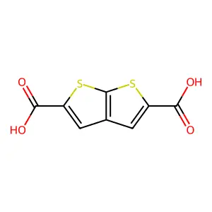 Thieno[2,3-b]thiophene-2,5-dicarboxylic acid structure