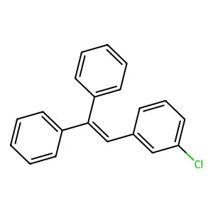 Ethylene, 2-(m-chlorophenyl)-1,1-diphenyl- structure