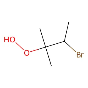 3-Bromo-2-methylbutane-2-peroxol structure