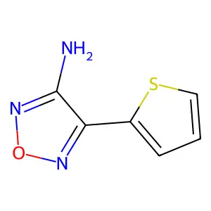 4-(thiophen-2-yl)-1,2,5-oxadiazol-3-amine structure