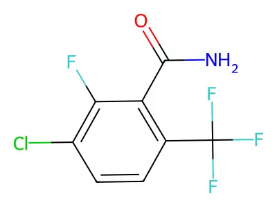 3-氯-2-氟-6-(三氟甲基)苯甲酰胺 structure