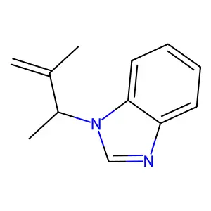 1-(3-Methylbut-3-en-2-yl)benzimidazole structure