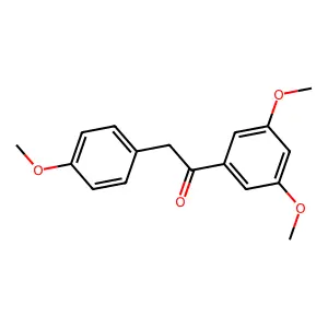 1-(3,5-Dimethoxyphenyl)-2-(4-methoxyphenyl)ethanone structure