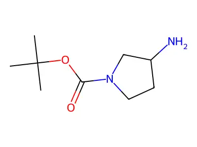 tert-butyl (3S)-3-aminopyrrolidine-1-carboxylate structure