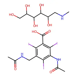 碘酰胺甲葡胺 structure