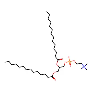 Dimyristoylphosphatidylcholine, DL- structure