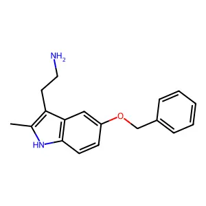 2-(5-Benzyloxy-2-methyl-1H-indol-3-yl)-ethylamine structure