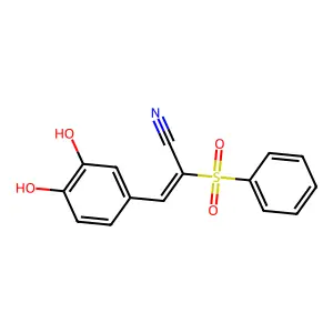 3-(3,4-Dihydroxyphenyl)-2-(phenylsulfonyl)acrylonitrile structure