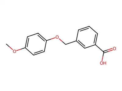 3-[(4-Methoxyphenoxy)methyl]benzoic acid structure