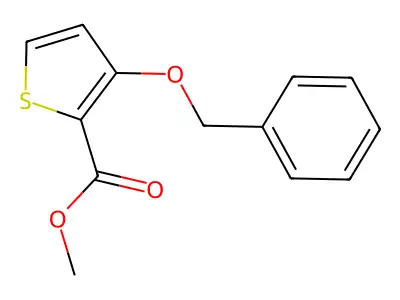 Methyl 3-(benzyloxy)-2-thiophenecarboxylate structure