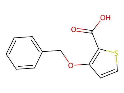 3-(Benzyloxy)-2-thiophenecarboxylic acid structure