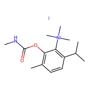 Ammonium, (6-hydroxythymyl)trimethyl-, iodide, methylcarbamate structure