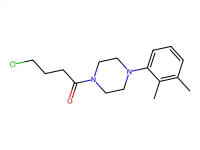 4-Chloro-1-[4-(2,3-dimethylphenyl)piperazin-1-yl]butan-1-one structure
