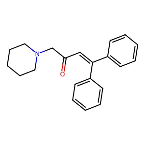 3-Buten-2-one, 4,4-diphenyl-1-piperidino- structure