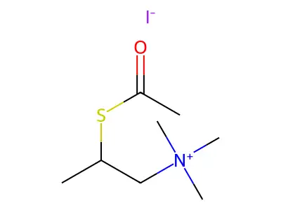 2-Acetylthiopropyltrimethylammonium iodide structure